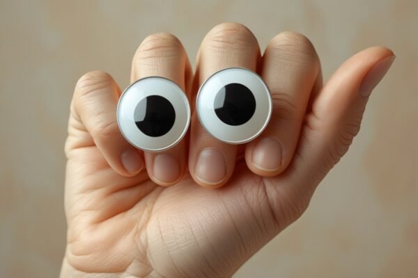 Hand With Googly Eyes Show Frieda