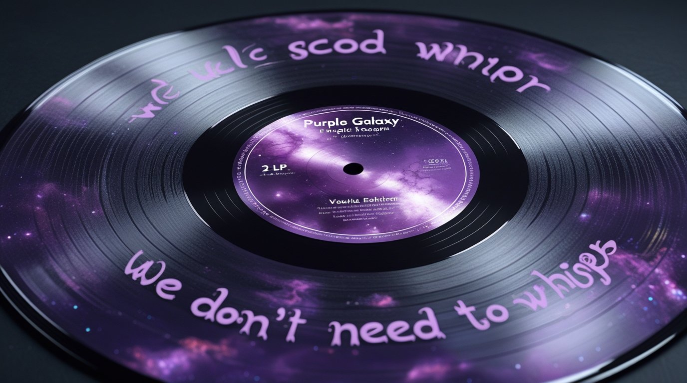 We Don't Need to Whisper Purple Galaxy 2lp Vinyl