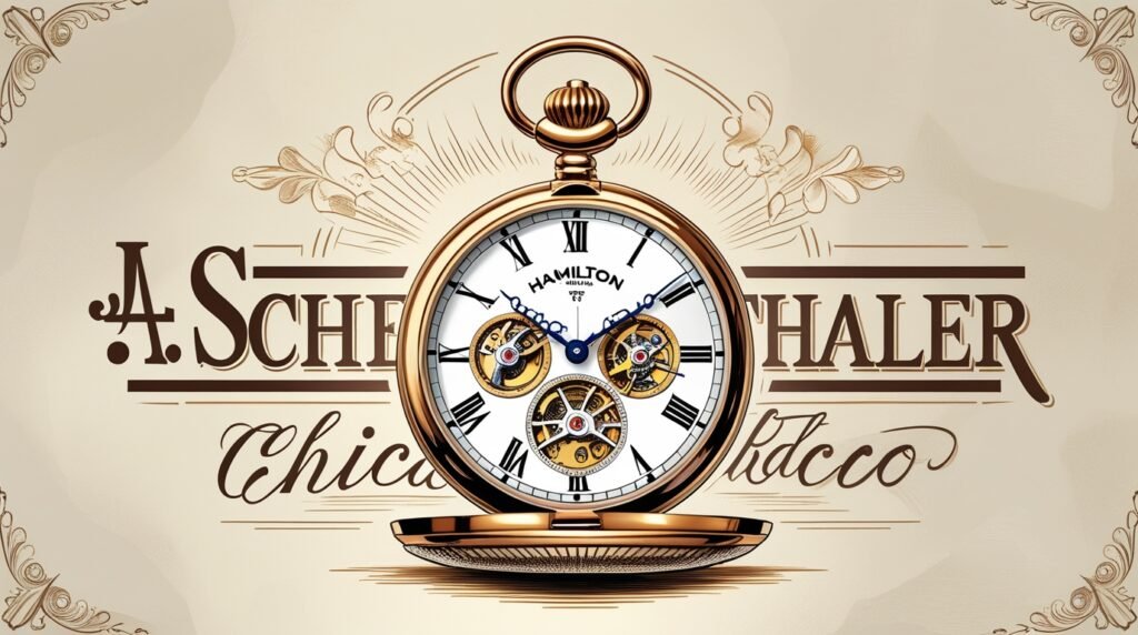 J.A. Schoenthaler Chicago Hamilton Pocket Watch