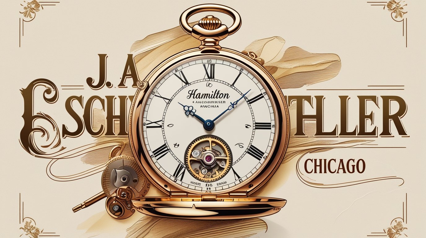 J.A. Schoenthaler Chicago Hamilton Pocket Watch