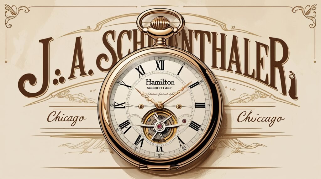 J.A. Schoenthaler Chicago Hamilton Pocket Watch