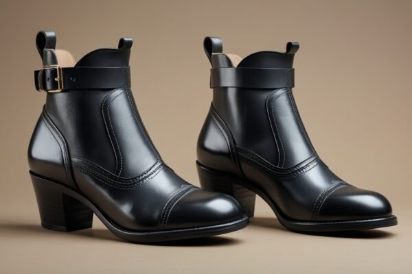 Black Leather Boots for Women