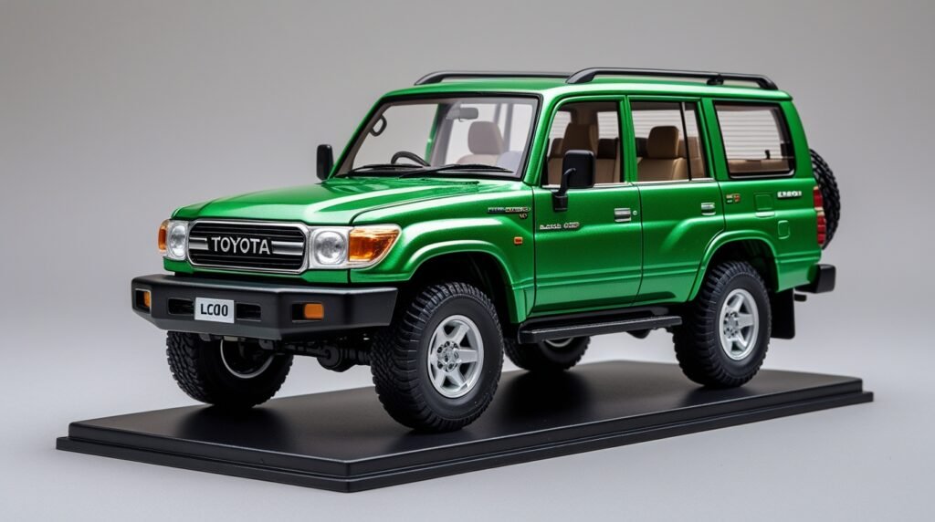 Paudi Model 1/18 Scale Green 2005 Toyota Land Cruiser LC100